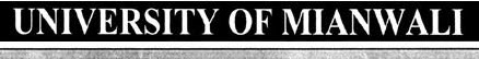 University Of Mianwali Tenders