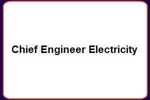 Chief Engineer Electricity Tenders