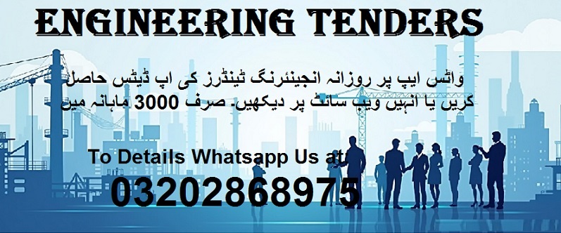Engineering Tenders & Auctions in Paksitan