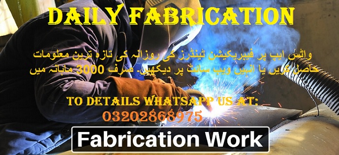Fabrication Tenders & Auctions in Paksitan
