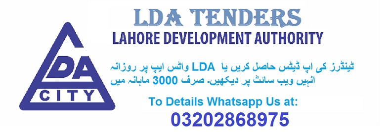 LDA Tenders & Auctions in Paksitan