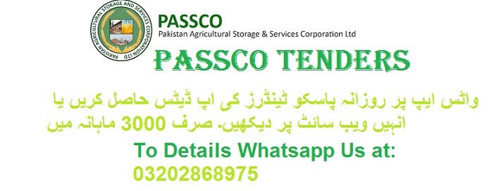 Passco Tenders & Auctions in Paksitan
