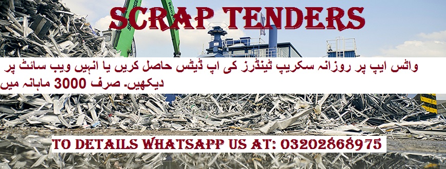 Scrap Tenders & Auctions in Paksitan