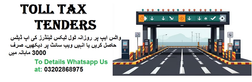 Toll Tax Tenders & Auctions in Paksitan