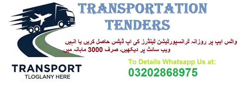 Transportation Tenders & Auctions in Paksitan