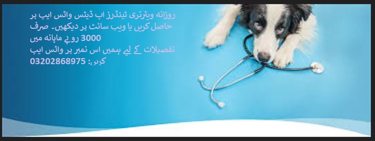 Veterinary Tenders & Auctions in Paksitan