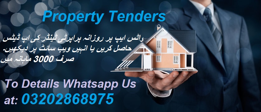 Property Tenders & Auctions in Paksitan