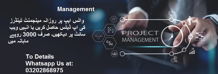 Management Tenders & Auctions in Paksitan
