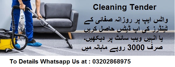 Cleaning Tenders & Auctions in Paksitan